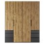 Kledingkast Oss Naturel - 200x236x58 cm - Afbeelding 5