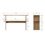 vtwonen Sidetable Couchtable Bruin - 120x72x30 cm - Afbeelding 7