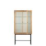 Vitrinekast Salon Naturel - 80x155x42 cm - Afbeelding 5