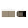 WOOOD Wandkast Turner Beige - 80x39x44 cm - Afbeelding 10