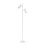 Lucide Vloerlamp Clubs Wit - 2 x GU10 - 140 cm hoog - Afbeelding 3