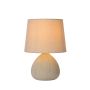 Lucide Tafellamp Ramzi Beige - E14 - 26 cm hoog - Afbeelding 1