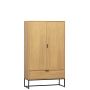 WOOOD Wandkast Silas Naturel - 85x149x36 cm - Afbeelding 1