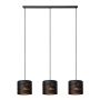 Lucide Hanglamp Rosas Zwart - 3 x E27 - 130 cm breed - Afbeelding 1