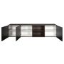 Dressoir Cannes Zwart - 242x59x49 cm - Afbeelding 3