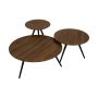 Salontafel Saint Flour Bruin - set 3 stuks - Afbeelding 3