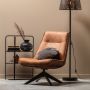 WOOOD Draaifauteuil Skyler Cognac - Afbeelding 2