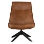 WOOOD Draaifauteuil Skyler Cognac - Afbeelding 4