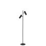 Lucide Vloerlamp Clubs Zwart - 2 x GU10 - 140 cm hoog - Afbeelding 2