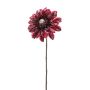 Kunstbloem Dahlia Glamour Spray Bordeaux - 60 cm - Afbeelding 1