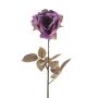 Kunstbloem Rose Zoe Spray Paars - 68 cm - Afbeelding 1