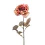 Kunstbloem Rose Zoe Spray Roze - 68 cm - Afbeelding 1