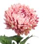 Kunstbloem Mum Spray Roze - 75 cm - Afbeelding 2