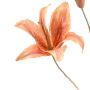 Kunstbloem Lily Spray Zalmroze - 80 cm - Afbeelding 2