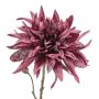 Kunstbloem Dahlia Spray Paars - 60 cm - Afbeelding 2