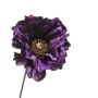 Kunstbloem Poppy Velvet Spray Paars - 78 cm - Afbeelding 2