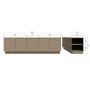 WOOOD TV-meubel Teo Taupe - 180x52x40 cm - Afbeelding 12