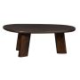 BePureHome Salontafel Roundly Bruin - 110x60 cm - Afbeelding 1