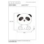 Lucide Oplaadbare Kinderlamp Dodo Panda Zwart - LED - 26 cm hoog - Afbeelding 5