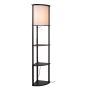 Lucide Vloerlamp Menno Zwart - E27 - 163 cm hoog - Afbeelding 1