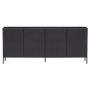 WOOOD Dressoir New Gravure Zwart - 200x85x46 cm - Afbeelding 3