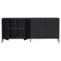 WOOOD Dressoir New Gravure Zwart - 200x85x46 cm - Afbeelding 4