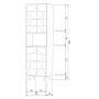 BePureHome Wandkast Draw Bruin - 60x200x40 cm - Afbeelding 8