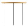 Lucide Hanglamp Corina Zwart - 3 x E27 - 90 cm breed - Afbeelding 6