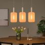 Lucide Hanglamp Corina Beige - 3 x E27 - 90 cm breed - Afbeelding 2