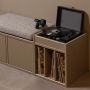 WOOOD Kistbank Turner Beige - 80x47x44 cm - Afbeelding 5