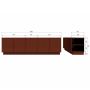 BePureHome TV-meubel Pencil Rood - 180x52x40 cm - Afbeelding 9