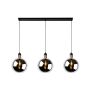 Lucide Hanglamp Julius Zwart - 3 x E27 - 105 cm breed - Afbeelding 1