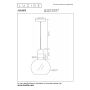 Lucide Hanglamp Julius Zwart - E27 - Ø 20 cm - Afbeelding 7