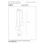 Lucide Hanglamp Marius Zwart - 3 x E27 - Ø 49 cm - Afbeelding 6