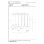 Lucide Hanglamp Joanet Zwart - 6 x E27 - 132 cm breed - Afbeelding 6