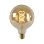 Lucide Lichtbron G125 Amber - E27 - Ø 12,5 cm - Afbeelding 1