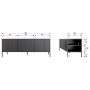 WOOOD TV-meubel New Gravure Zwart - 150x56x44 cm - Afbeelding 11