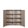 Wandkast Sagres Taupe - 120x132x41 cm - Afbeelding 5