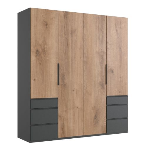 Kledingkast Oss Naturel - 200x236x58 cm - Afbeelding 1