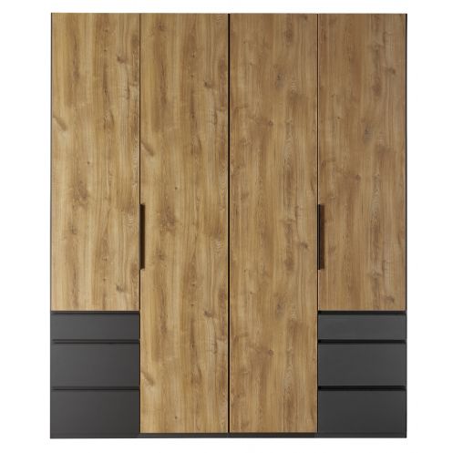 Kledingkast Oss Naturel - 200x236x58 cm - Afbeelding 5