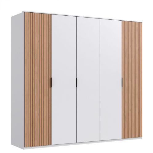 Kledingkast Veghel Wit - 225x210x58 cm - Afbeelding 1