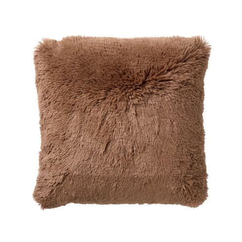 Dutch Decor Sierkussen Fluffy Bruin - 45x45 cm - Afbeelding 1