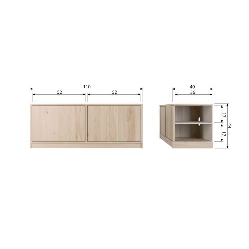 Wandkast Modulair Naturel - Afbeelding 7