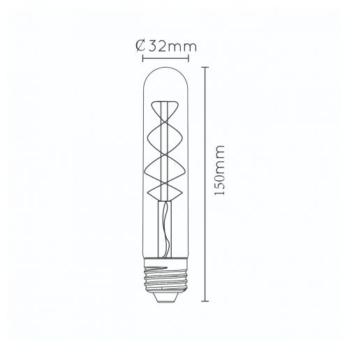 Lucide Lichtbron T32 Amber - E27 - 15 cm - Afbeelding 4