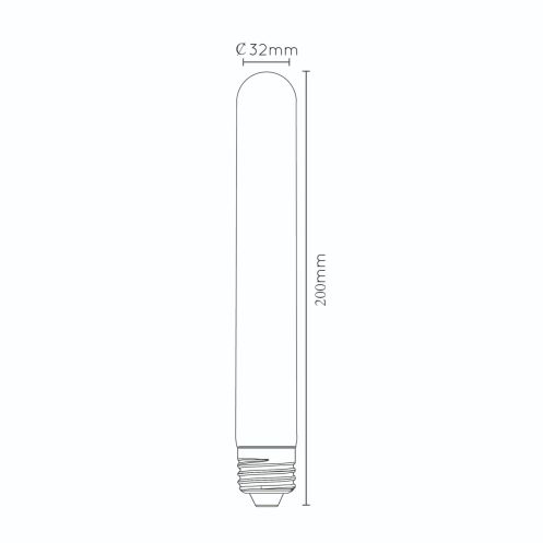 Lucide Lichtbron T32 Amber - E27 - 20 cm - Afbeelding 4