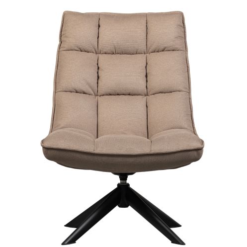 WOOOD Draaifauteuil Jouke Beige - Afbeelding 2