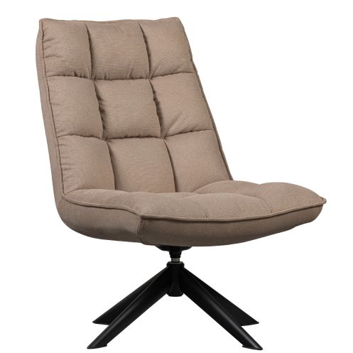 WOOOD Draaifauteuil Jouke Beige - Afbeelding 1