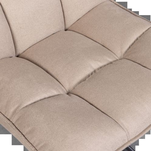 WOOOD Draaifauteuil Jouke Beige - Afbeelding 5