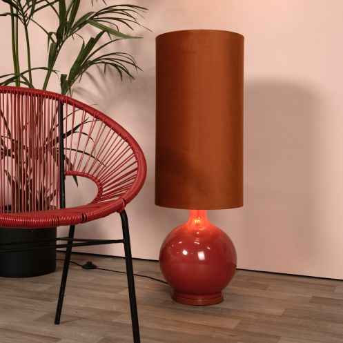 Lucide Vloerlamp Esterad Oranje - E27 - 100 cm hoog - Afbeelding 2