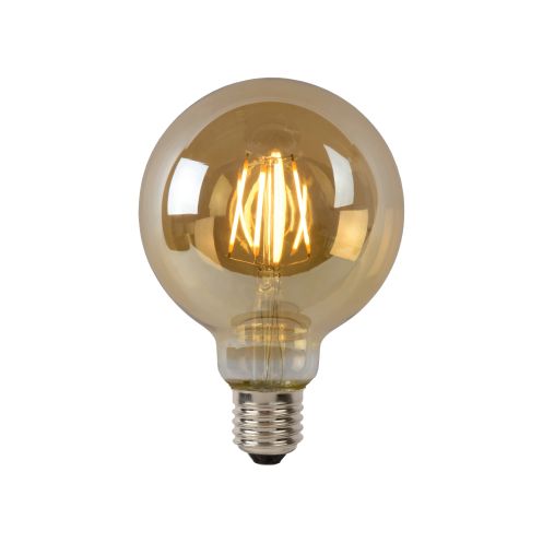 Lucide Lichtbron G95 Amber - E27 - Ø 9,5 cm - Afbeelding 1